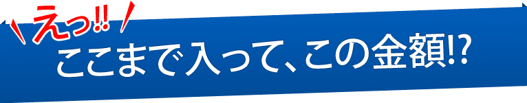 et!!ここまで入ってこの金額?